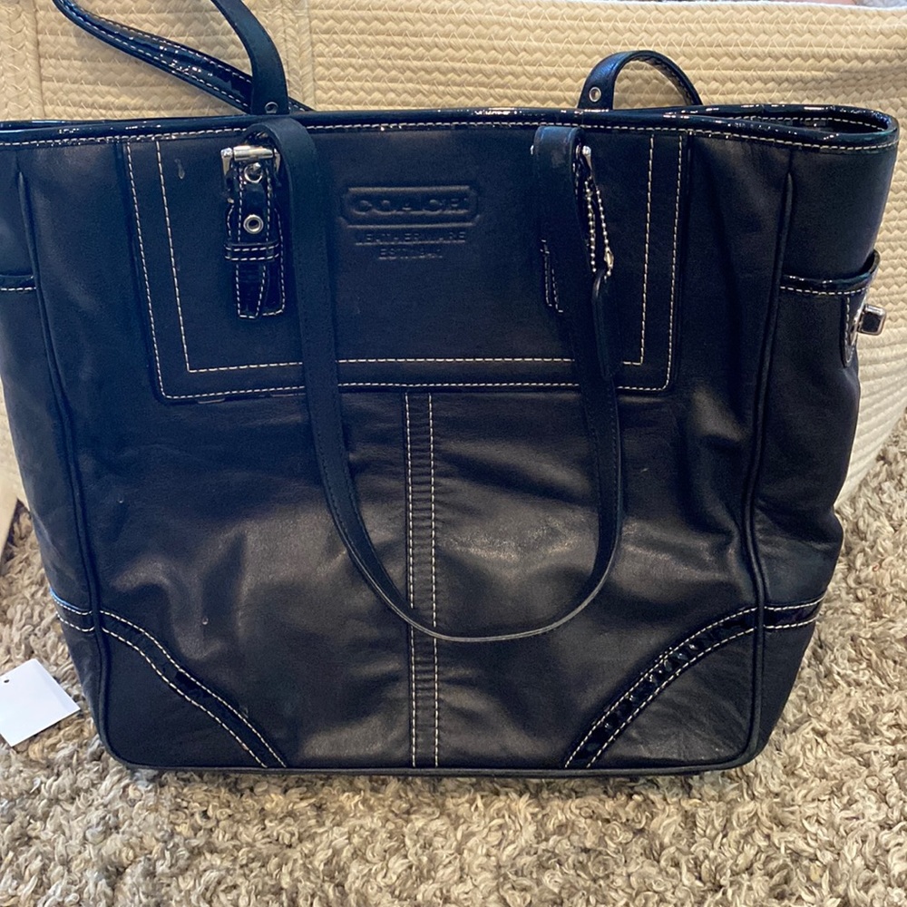 Black coach purse